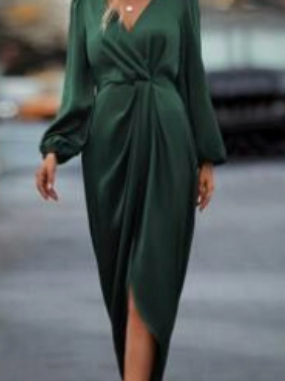 Dark Green Long Sleeve Maxi Dress-Brand new, never used, no tag.
